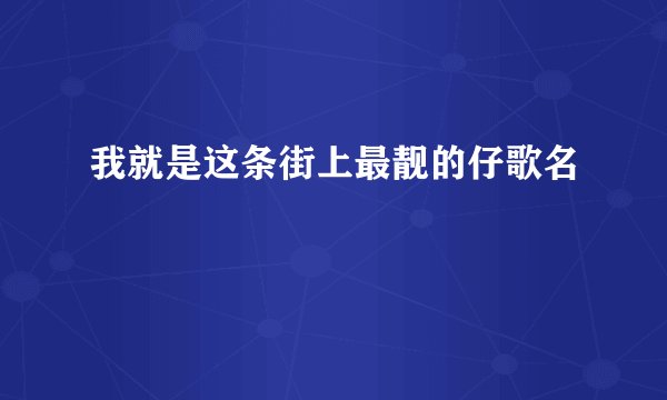 我就是这条街上最靓的仔歌名