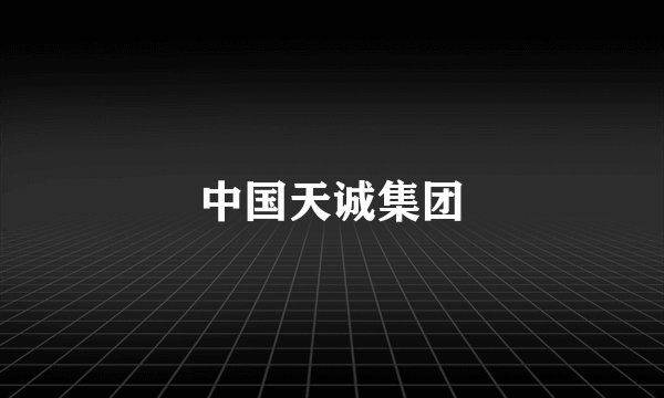 中国天诚集团