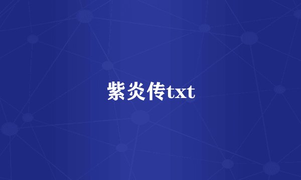 紫炎传txt