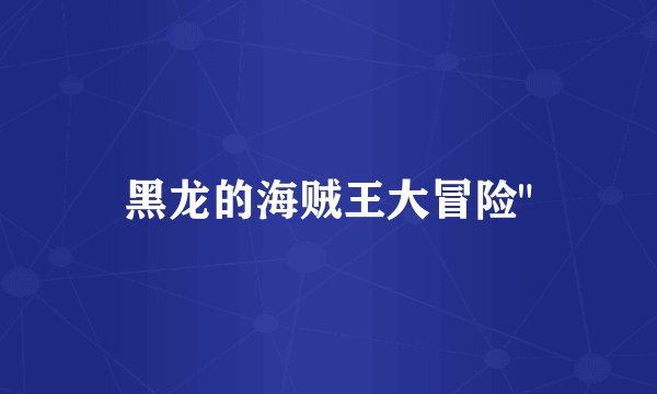 黑龙的海贼王大冒险