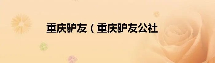 重庆驴友（重庆驴友公社
