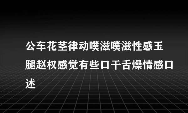 公车花茎律动噗滋噗滋性感玉腿赵权感觉有些口干舌燥情感口述
