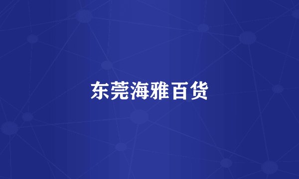 东莞海雅百货