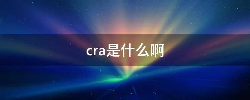 cra是什么啊