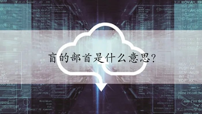 盲的部首是什么意思？