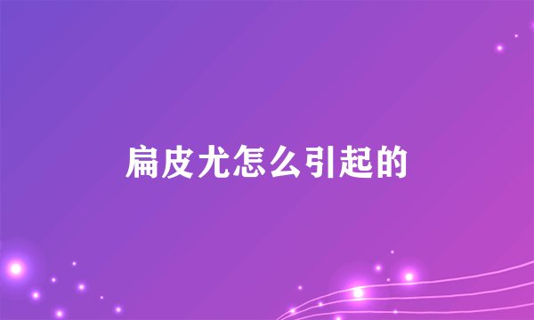 扁皮尤怎么引起的