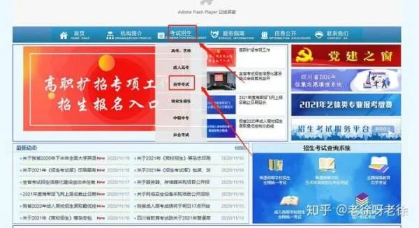 四川省教育考试院官网自考栏怎么用啊？