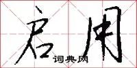 启用