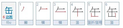 缶怎么读？