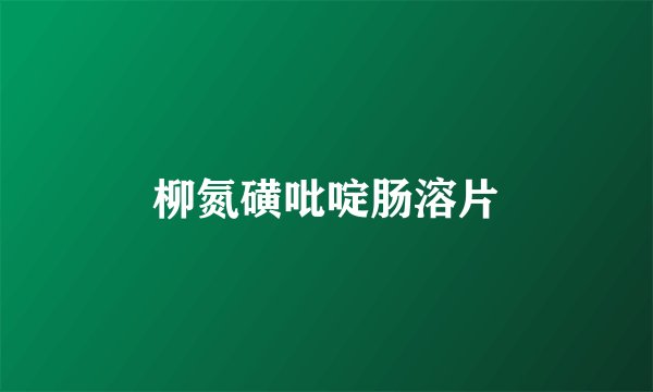 柳氮磺吡啶肠溶片