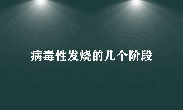 病毒性发烧的几个阶段