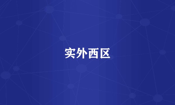 实外西区
