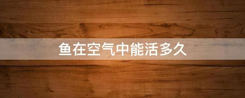 鱼在空气中能活多久