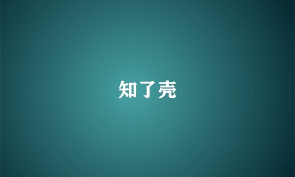 知了壳