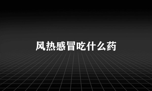 风热感冒吃什么药