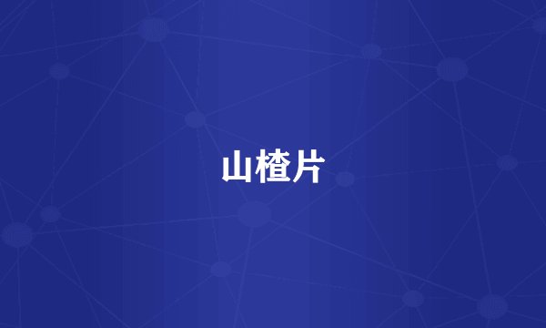 山楂片