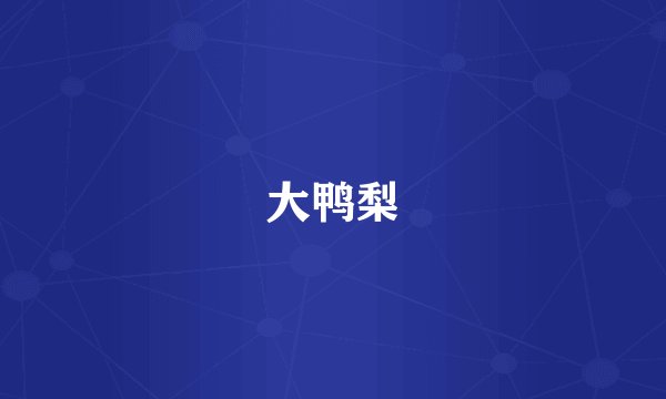 大鸭梨