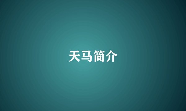 天马简介