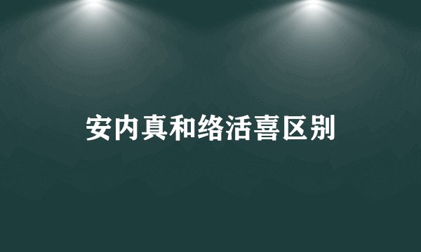 安内真和络活喜区别