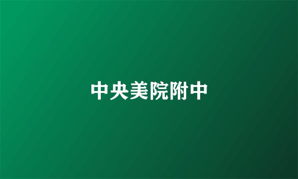 中央美院附中