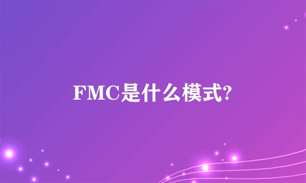 FMC是什么模式?
