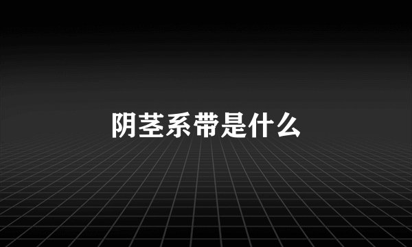 阴茎系带是什么