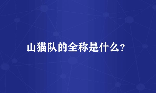 山猫队的全称是什么？