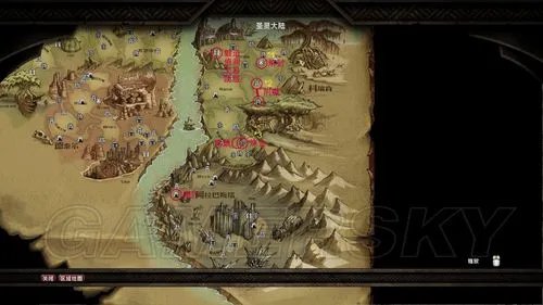 《阿玛拉王国:惩罚》各技能训练师出没点附图版