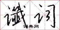 谶词