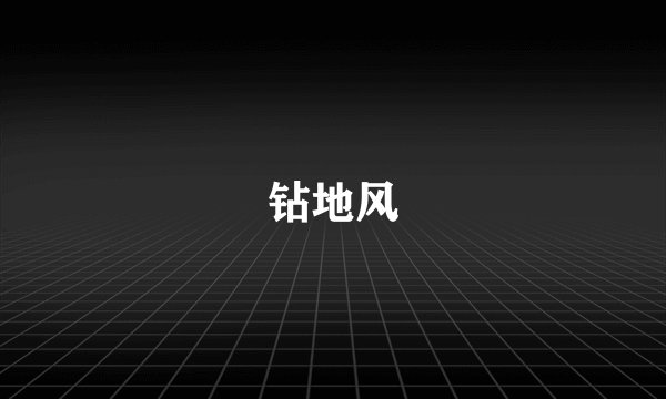 钻地风