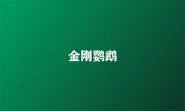 金刚鹦鹉